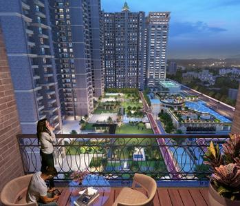Balcony Image of 1598 Sq.ft 4 BHK Apartment / Flat for sale in Paradise Sai World Dreams, Dombivli East Thane for Rs. 14922500