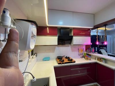 Kitchen Image of 1575 Sq.ft 3 BHK Apartment / Flat for rent in SJR Blue Waters PH 1, Parappana Agrahara Bengaluru for Rs. 66000