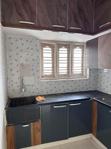 Kitchen Image of 550 Sq.ft 1 BHK Builder Floor for rent in Hoodi Bengaluru for Rs. 17000