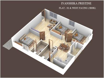 Image of 1200 Sq.ft 3 BHK Apartment / Flat for sale in Singasandra, Bengaluru for Rs. 10000000