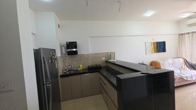 Kitchen Image of 639 Sq.ft 1 BHK Apartment / Flat for rent in Lodha Belmondo, Gahunje Pune for Rs. 40000