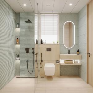 Bathroom Image of 2190 Sq.ft 3 BHK Apartment / Flat for sale in Nyati Elenor, Bibwewadi Pune for Rs. 45000000