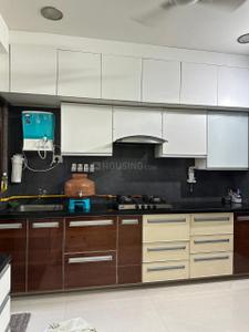 Kitchen Image of 2115 Sq.ft 3 BHK Apartment / Flat for rent in Gala Aria, South Bopal Ahmedabad for Rs. 35000
