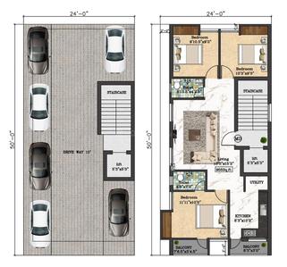 Image of 1151 Sq.ft 3 BHK Apartment / Flat for sale in Villivakkam, Chennai for Rs. 10800000