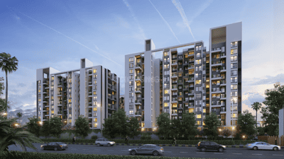 Image of 1012 Sq.ft 2 BHK Apartment / Flat for sale in Rama Metro Life Maxima Residences, Tathawade, Pune for Rs. 6000000