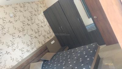 Bedroom Image of 500 Sq.ft 1 BHK Builder Floor for rent in Mahalakshmi Nagar Indore for Rs. 19000
