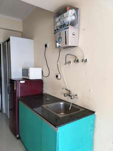 Kitchen Image of 410 Sq.ft 1 RK Apartment / Flat for rent in Habitech Panchtatva Phase 1, Noida Extension Greater Noida for Rs. 13500