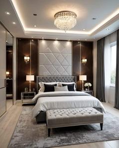 Bedroom Image of 871 Sq.ft 3 BHK Apartment / Flat for sale in Satyagrah The Atlantis, Zundal Ahmedabad for Rs. 6900000