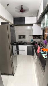 Kitchen Image of 900 Sq.ft 2 BHK Apartment / Flat for rent in Vedant Shree Gopinath Sublime, Kalwa Thane for Rs. 40000