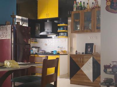 Kitchen Image of 1280 Sq.ft 3 BHK Apartment / Flat for rent in Amaravathi Icon, Electronic City Bengaluru for Rs. 38000