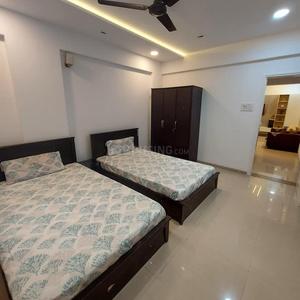 Bedroom Image of 1000 Sq.ft 2 BHK Apartment / Flat for rent in Kumar Picasso, Hadapsar Pune for Rs. 40000