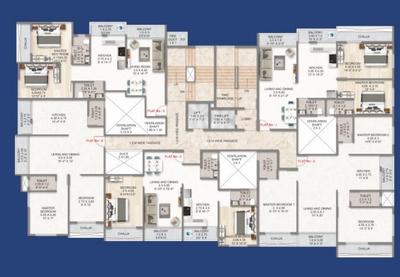 Image of 1700 Sq.ft 3 BHK Apartment / Flat for sale in Shree Saraswati Coral, Belapur CBD, Navi Mumbai for Rs. 20000000