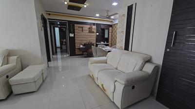 Living Room Image of 880 Sq.ft 3 BHK Apartment / Flat for rent in Gundecha Altura, Kanjurmarg West Mumbai for Rs. 80000
