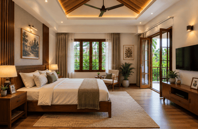 Bedroom Image of 2000 Sq.ft 3 BHK Independent House for sale in Aranattukara Thrissur for Rs. 11800000