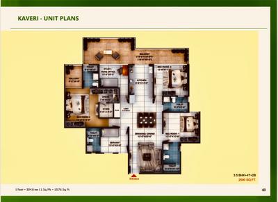 Image of 2500 Sq.ft 3.5 BHK Apartment / Flat for sale in Windlass River Valley Kaveri Phase, Kuwan Wala, Dehradun for Rs. 20600000