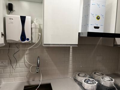 Kitchen Image of 500 Sq.ft 1 RK Apartment / Flat for rent in L And T Raintree Boulevard, Sahakara Nagar Bengaluru for Rs. 40000