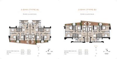 Image of 2356 Sq.ft 3 BHK Apartment / Flat for sale in Evos Alchemy, Raghunathpur, Bhubaneswar for Rs. 19800000