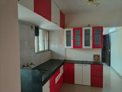 Kitchen Image of 620 Sq.ft 1 BHK Apartment / Flat for rent in Goel Ganga Niwas, Dhanori Pune for Rs. 15500