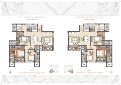 Image of 1770 Sq.ft 3 BHK Apartment / Flat for sale in Shalimar One World Marbella, Gomti Nagar, Lucknow for Rs. 15900000