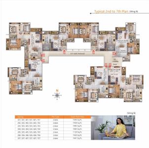 Image of 1453 Sq.ft 3 BHK Apartment / Flat for sale in Omkar Nagar, Nagpur for Rs. 7265000