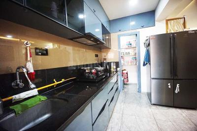 Kitchen Image of 2025 Sq.ft 3 BHK Apartment / Flat for sale in Anavya Parmeshwar, Adalaj Gandhinagar for Rs. 10000000