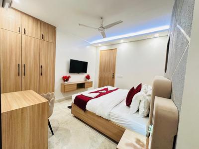 Bedroom Image of 600 Sq.ft 1 BHK Builder Floor for rent in Sector 41 Gurgaon for Rs. 40000