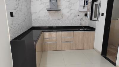 Kitchen Image of 1350 Sq.ft 3 BHK Apartment / Flat for rent in Krisna Nirmaan Amorapolis, Dhanori Pune for Rs. 34000