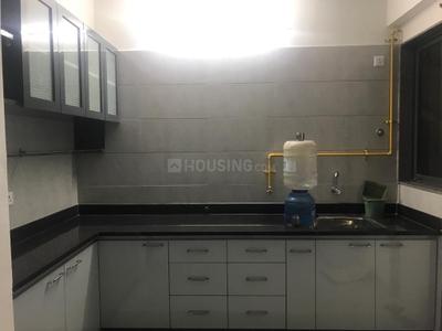 Kitchen Image of 1400 Sq.ft 3 BHK Apartment / Flat for rent in Shaligram Prime, South Bopal Ahmedabad for Rs. 40000