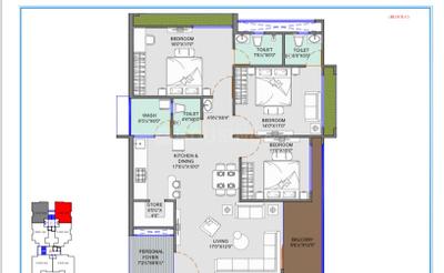 Image of 2250 Sq.ft 3 BHK Apartment / Flat for sale in Vision Ventilla, Adalaj, Gandhinagar for Rs. 10000000