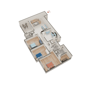 Image of 3402 Sq.ft 4 BHK Apartment / Flat for sale in Kolte Patil 24K Sereno, Baner, Pune for Rs. 41800000