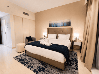 Bedroom Image of 377 Sq.ft 1 RK Apartment / Flat for sale in Damac Avanti Tower, Business Bay Dubai for Rs. 20017885