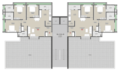 Image of 2115 Sq.ft 3 BHK Apartment / Flat for sale in Shivansh Arianna, Sargasan, Gandhinagar for Rs. 7700000