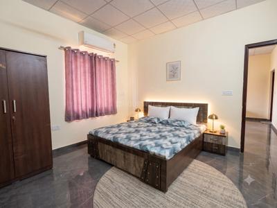 Bedroom Image of 1300 Sq.ft 1 BHK Independent House for rent in Vaishali Nagar Jaipur for Rs. 30000