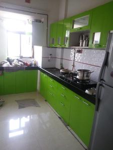 Kitchen Image of 615 Sq.ft 1 BHK Apartment / Flat for rent in Sanpada Navi Mumbai for Rs. 40000
