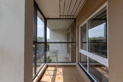 Balcony Image of 2000 Sq.ft 3 BHK Apartment / Flat for rent in Vajram Esteva, Bellandur Bengaluru for Rs. 130000
