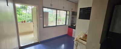 Kitchen Image of 750 Sq.ft 1 BHK Apartment / Flat for rent in Nikash Lawns, Pashan Pune for Rs. 27500