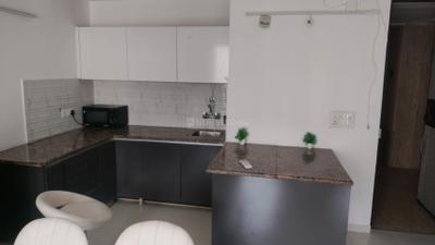 Kitchen Image of 680 Sq.ft 1 BHK Apartment / Flat for sale in Sunworld Arista, Sector 168 Noida for Rs. 8200000