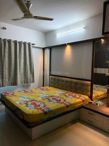Bedroom Image of 1000 Sq.ft 2 BHK Apartment / Flat for rent in Panama Silver Stone Apartments, Handewadi Pune for Rs. 23000