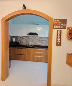 Kitchen Image of 820 Sq.ft 1.5 BHK Apartment / Flat for sale in Chandra Marigold Floresta, Mapusa Goa for Rs. 7950000
