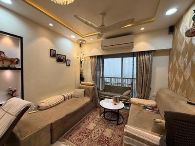 Hall Image of 600 Sq.ft 1 BHK Apartment / Flat for rent in Kasarvadavali Thane for Rs. 32000