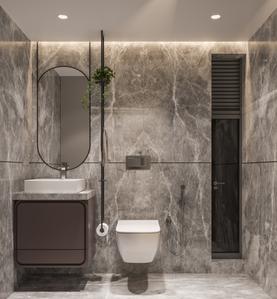 Bathroom Image of 2800 Sq.ft 4 BHK Apartment / Flat for sale in Vesu Surat for Rs. 14000000
