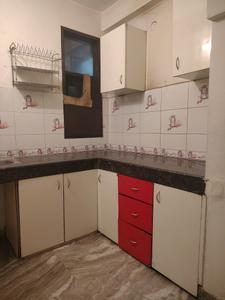 Kitchen Image of 844 Sq.ft 2 BHK Builder Floor for rent in Rajpur New Delhi for Rs. 13500