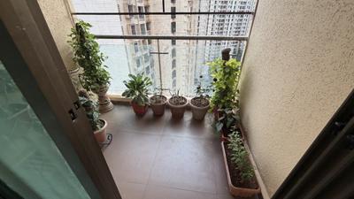 Balcony Image of 1200 Sq.ft 2.5 BHK Apartment / Flat for rent in Dosti Vihar, Thane West Thane for Rs. 52000