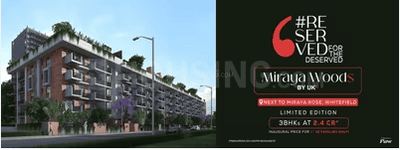 Image of 1870 Sq.ft 3 BHK Apartment / Flat for sale in UKN Miraya Woods, Whitefield, Bengaluru for Rs. 27300000