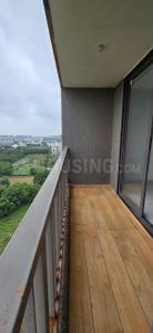 Balcony Image of 1380 Sq.ft 2 BHK Apartment / Flat for rent in Katha River View 77, Raysan Gandhinagar for Rs. 21000