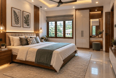 Bedroom Image of 2000 Sq.ft 3 BHK Independent House for sale in Viyyoor Thrissur for Rs. 11800000