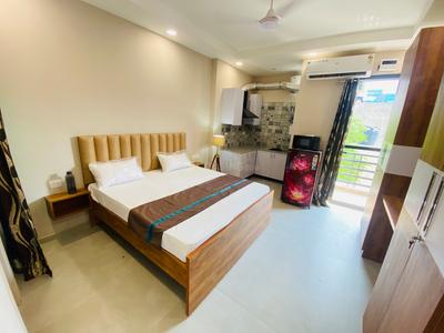 Bedroom Image of 580 Sq.ft 1 RK Builder Floor for rent in South City Floors 1, Sector 41 Gurgaon for Rs. 21000