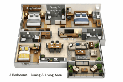 Image of 1400 Sq.ft 3 BHK Builder Floor for sale in Vikaspuri Luxury Homes, Vikaspuri, New Delhi for Rs. 16500000