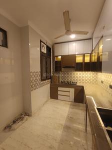 Kitchen Image of 2200 Sq.ft 3 BHK Builder Floor for rent in Gulmohar Park New Delhi for Rs. 140000