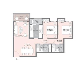 Image of 1200 Sq.ft 3 BHK Apartment / Flat for sale in Lodha Sterling, Thane West, Thane for Rs. 30000000